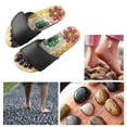 thumbnail image 2 of Masajeador de pies con acupresión, sandalias, estimulación de puntos de acupuntura Color negro 37 a 38, 2 of 6