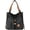 Black, variant on Kukuzhu Canvas Shoulder Bags for Women Casual Bucket Hobo Bag Soft Large Tote Bag