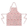 thumbnail image 2 of Pink Cow Sweater Pattern Apron-Garden Aprons for Women with Pockets-Cotton Linen Waterproof Kitchen Cooking Gardening Aprons Adjustable for Kitchen,Cooking,BBQ and Salon 33x27 Inch, 2 of 7