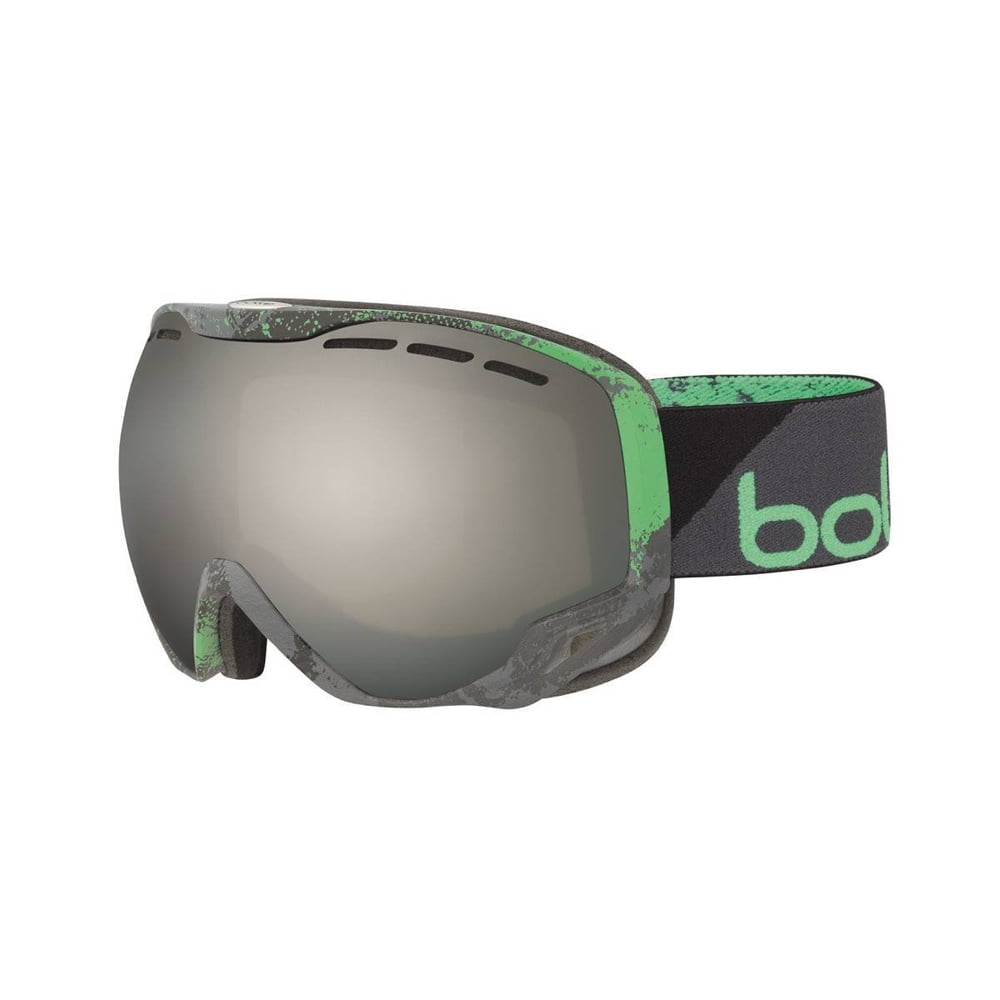 Bolle Winter Emperor Black & Green Zenith Black Chrome 21641 Ski Goggles M L by Bolle