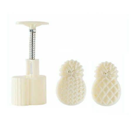 

Pineapple/Lotus Shape Mooncake Stamps Hand Pressure Plastic Baking Accessories