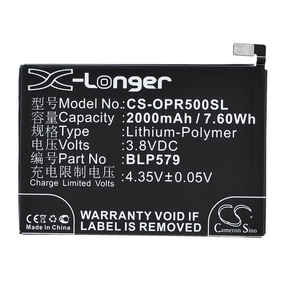 2000mAh BLP579 Battery for OPPO R8109 R5 R8107