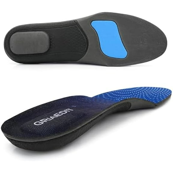 WEEKS Breathable Sports Insoles, Comfortable Shoe Inserts for Women & Men, Shock Absorption, Lightweight Support, and Trim-to-Fit Design Size M7-9.5