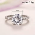 thumbnail image 2 of K-KED Gorgeous Women Party 925 Silver Filled Ring Cubic Zirconia Delicate Jewelry Gift Sz 6-10-6, 2 of 6