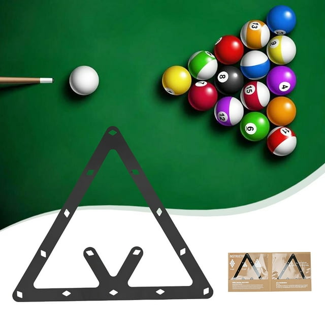 Filfeel Autocollant de Coup de Billard, 6 Pcs Film Papier 9/10 Boules Pendule de Billard Autocollant de Position de Coup de Billard Accessoire pour Match, Autocollant de Grille de Billard