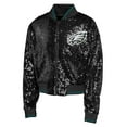 thumbnail image 2 of Youth Girl's Outerstuff Black Philadelphia Eagles Glam Squad Sequin Jacket, 2 of 3