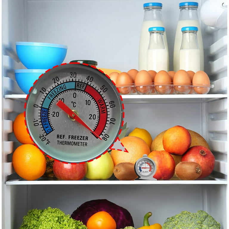 Digi-Sense Red Spirit Refrigerator/Freezer Glass Thermometer