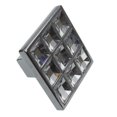 thumbnail image 2 of GlideRite 1-1/2 in. Square Crystal Cabinet Knobs with Polished Chrome Base, Pack of 25, 2 of 5