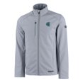 thumbnail image 2 of Men's Cutter & Buck  Gray Charlotte Knights Evoke Eco Softshell Recycled Full-Zip Jacket, 2 of 3