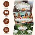 thumbnail image 7 of Thanksgiving Round Tablecloth, Fitted Table Cover with Elastic for 45"-54" Round Tables, Green White Orange Pumpkin Autumn Eucalyptus Table Cloth Outdoor Indoor Dinning Party Waterproof Tablecloths, 7 of 7