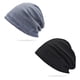 thumbnail image 1 of Gorro de punto con estilo moderno de 2 piezas, transpirable y elástico, gorro de calavera, gorro de punto unisex para adultos para hombres y mujeres, talla única, 1 of 7