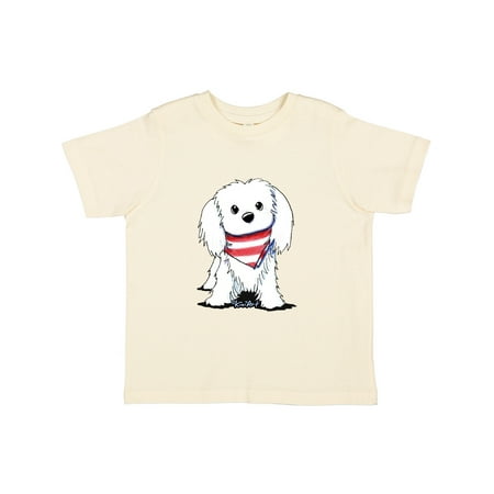 

Inktastic Maltese First Mate Gift Toddler Boy or Toddler Girl T-Shirt