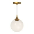 thumbnail image 2 of Alora Lighting Pd505108op Nouveau 8" Wide Mini Pendant - Black, 2 of 2