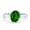 Green, variant on Bezel Set 8mmX6mm Oval Engagement Ring Cubic Zirconia 925 Sterling Silver