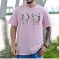 thumbnail image 2 of Dancing Skeletons Halloween Dance of Death Macabre Skeleton T-Shirt, Fullsizes S-5XL Multicolors T-Shirt, 2 of 5