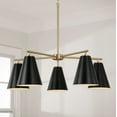 thumbnail image 2 of AA1040RK Austin Allen Charlie - 5 Light Chandelier In Modern Style-8.25 Inches Tall and 28 Inches Wide-Matte Brass/Black Finish, 2 of 6