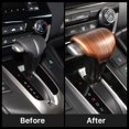 thumbnail image 2 of AntBooBoo para Honda CRV CR-V 2017 2018 2019 2020 2021 2022 Cubierta de palanca de cambios de madera de melocotón decoración interior para CR V (cubierta de palanca de cambios), 2 of 5