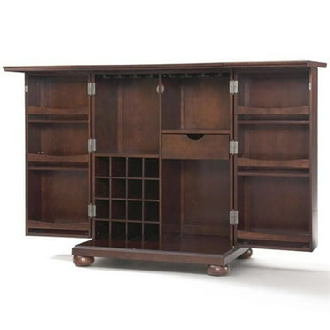 Expandable Bar Cabinet, Crosley Furniture Landon Mid Century Modern Bar Cabinet