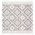 thumbnail image 4 of SAFAVIEH Marrakesh Driskoll Geometric Diamonds Polyester Area Rug, Grey/Multi, 4' x 6', 4 of 6