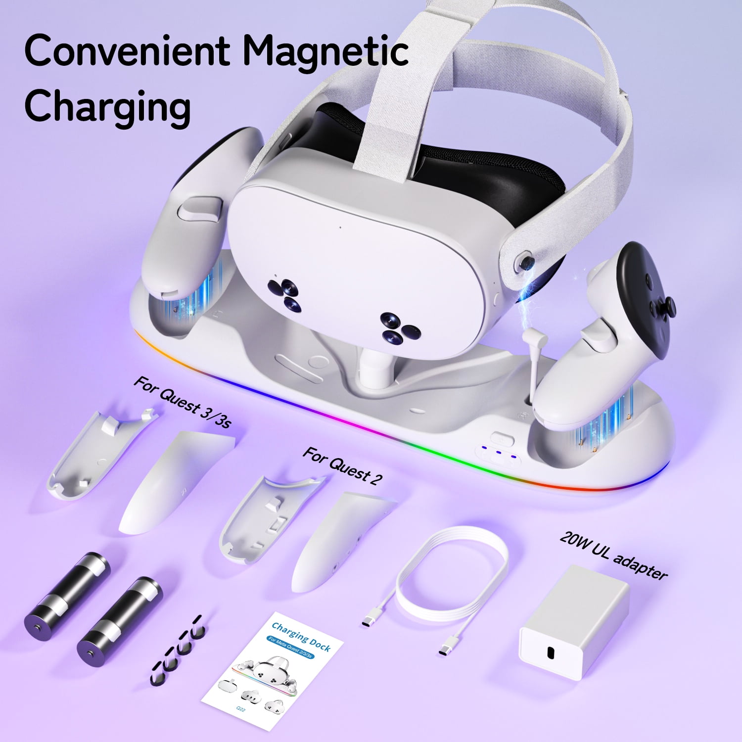 Quest 2 128GB VR、Charging Dock 20eb45b2-52e3-427c-b01e-