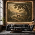 thumbnail image 6 of Stag in a Tranquil Wilderness Landscape, Serene Rustic for Wildlife Fans, Nature Inspired Decor, Housewarming Gift Tapestry Wall Hanging for Living Room, Bedroom and Study Room, 6 of 7