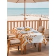 thumbnail image 2 of Outdoor Tablecloth with Umbrella Hole for Patio/Picnic/Party/Camping, Orange Eucalyptus Leaves Waterproof Table Cloth Rectangle Table Cover Washable, Watercolor Spring Summer Botanical (60"x 84"), 2 of 8