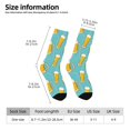 thumbnail image 2 of Fotbe Beer Calcetas Largas con Estampado para Hombre y Mujer – Calcetas de Compresión Transpirables y Elásticas, Viajar y Uso Diario Talla 5-11, 2 of 6