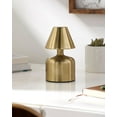 thumbnail image 3 of Livabliss Table Lamps, 6" Furnas Traditional Bedside Nightstand Table Lamp for Bedroom Living Room Office, Metallic - Brass Body (6"H x 4"W x 4"D), 3 of 5