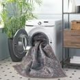 thumbnail image 3 of SAFAVIEH Tucson Jayla Oriental Machine Washable Area Rug, Gray Blue/Rust, 8' x 8' Round, 3 of 12
