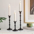 thumbnail image 6 of Candle Holder Black Candlestick Holders Set of 18 Iron Metal Candle Holders for Candlesticks Vintage Candle Stick Holders Decor for Home Farmhouse Kitchen Fireplace Mantle Bathroom, 6 of 7