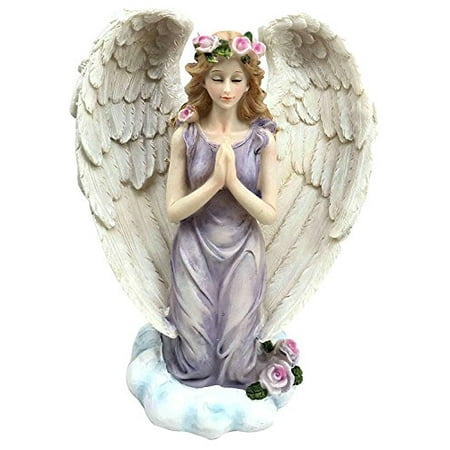 Baptism Angel Figurine - Inspirational Decor Praying Angel On Her Knees Figurine Power Of Prayer Faith and Hope Gift For Baptism Birthday Religious Confirmation
