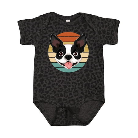 

Inktastic Boston Terrier Dog Retro Sunset Gift Baby Boy or Baby Girl Bodysuit