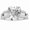 White Gold, variant on 1 Carat 14K White Gold Designer Twisting Eternity Channel Set Four Prong Heart Shape Diamond Engagement Ring (0.5 Ct D Color I1 Clarity Center Stone)