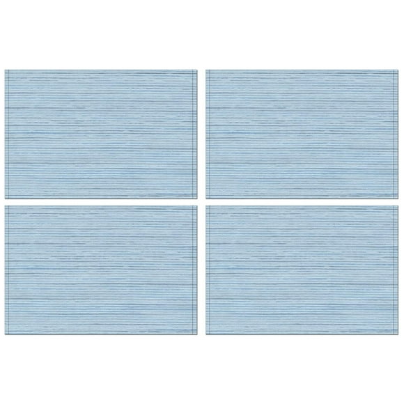 Placemats Set of 4 Linen Place Mats Durable No-Slip Table Mats for Kitchen Table Indoor/Outdoor Washable Placemat Wipeable Dining Table Mats(Gray,18x12inch)