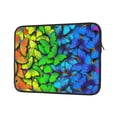 thumbnail image 2 of Bingfone Multicolored Butterflies Laptop Sleeve Case 13 Inch, 360° Protective Computer Carrying Bag, 2 of 9