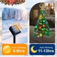 thumbnail image 2 of Fohil Solar Garden Lights Christmas Tree Snowflake Waterproof, 8 Mode Colorful LED 4 Pack, 2 of 7