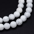 thumbnail image 2 of Round Natural Howlite Bead Strands 6mm Hole: 1mm about 58~60pcs/strand 15 inch, 2 of 3