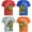 Blue/Red/Gray/Orange, variant on Ninja Turtles Boys Graphic T-Shirt, Toddler Boy Tee Kids Clothes, Black
