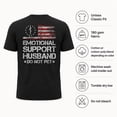 thumbnail image 4 of Emotional Support Husband Graphic T-Shirt, Unisex Classic Fit Tee, 4 of 6