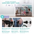 thumbnail image 4 of Super Wide Safety Gate for Home, Walk - Through, Pressure & Hardware Mounted, 4 of 9