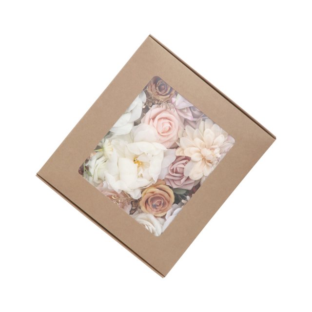 Wosthever Rosas de flores artificiales de primera calidad para decoración de boda DIY, rosas DIY para ramos de boda, bajo mantenimiento Kits de decoración para fiestas
