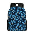 thumbnail image 1 of Easygdp Blue Butterfly Mochila Versátil y Elegante: Comodidad, Almacenaje y Durabilidad para la Universidad, Trabajo, Viajes y Uso Diario, 1 of 8