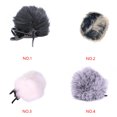 thumbnail image 4 of Inteprter Cubierta de micrófono de pelo artificial para exteriores Parabrisas Soporte de micrófono Wind Muff Cables de audio/vídeo gris, 4 of 4