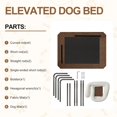 thumbnail image 3 of 2 in1 Elevated Cooling Dog Bed for Large Dogs Raised Dog Cot Beds with Chew Proof Breathable Mesh and Metal Frame Portable Pet beds with No-Slip Rubber Feet for Indoor & Outdoor Easy to Clen, 3 of 15