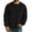 Black, variant on fatyb Men's Corduroy Sweatshirt Crewneck Casual Long Sleeve Fall Winter Fashion Pullover Tops with Pocket