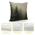 thumbnail image 4 of MLJA Decorative Throw Pillow Covers Valley Rising Mist Foggy Pine Forest Trees Nature Parks Outdoor Range Square Pillow Cover Cases for Couch Sofa, 4 of 5