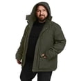thumbnail image 4 of Soularge Men's Big and Tall Winter Coat Warm Puffer Jacket Waterproof Insulated Jacket Green 6X, 4 of 10
