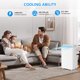 thumbnail image 3 of Climatizador Portátil 14000 BTU - Aire Acondicionado con Ventilador Integrado y Deshumidificador-3 Niveles de Velocidad, Control Remoto, Temporizador de 24 Horas y Diseño Blanco para Uso Residencial, 3 of 7