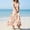 010 Multicolor, variant on Hvot&aat Womens Beach Maxi Dresses Flutter Sleeve V Neck A Line Flowy Sundress Wedding Guest Dress