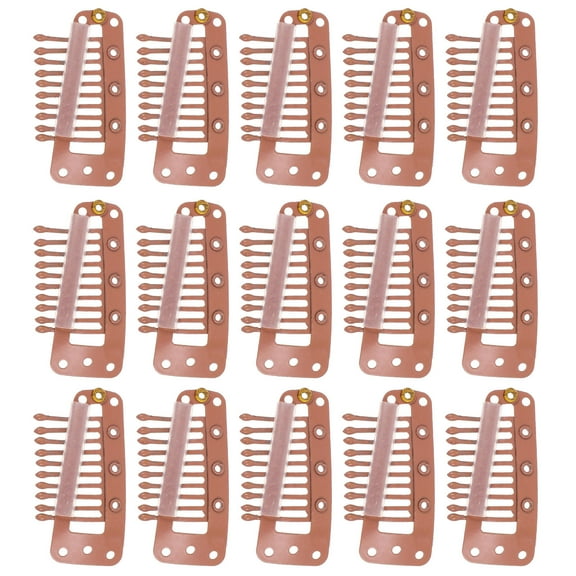 Raindrops 30Pcs Brown Metal Wig Pins for Securing Wigs and Hair Extensions Comfortable Wear